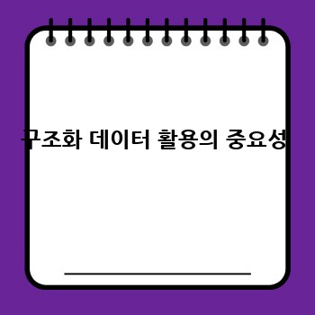 구조화 데이터 활용의 중요성
