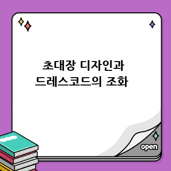 초대장 디자인과 드레스코드의 조화 