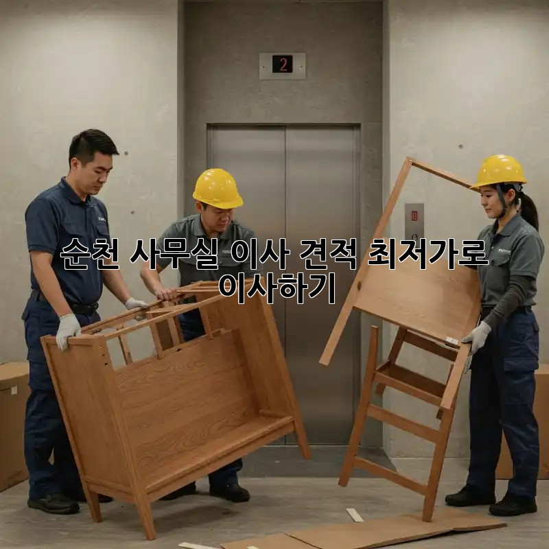 순천 사무실 이사 견적, 최저가로 이사하기!