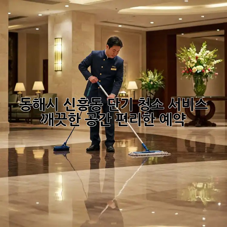 동해시 신흥동 단기 청소 서비스: 깨끗한 공간, 편리한 예약!