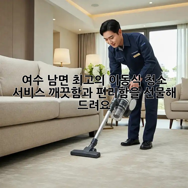 여수 남면 최고의 이동식 청소 서비스: 깨끗함과 편리함을 선물해 드려요!