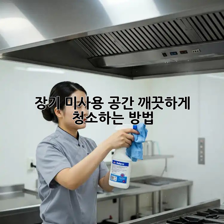 장기 미사용 공간, 깨끗하게 청소하는 방법