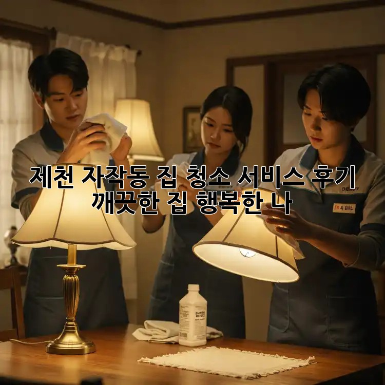 제천 자작동 집 청소 서비스 후기: 깨끗한 집, 행복한 나!