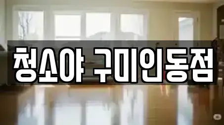 청소야 구미인동점