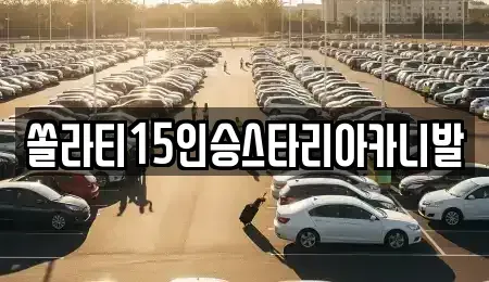 강원 원주시 지정면 렌트카 전문 쏠라티15인승스타리아카니발