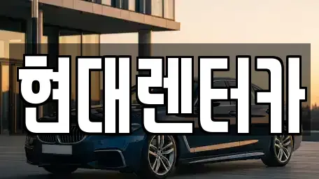 강원특별자치도 강릉시 유천동 렌트카 전문 현대렌터카