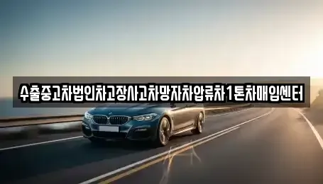 강원특별자치도 고성군 죽왕면 중고차매입 전문 수출중고차법인차고장사고차망자차압류차1톤차매입센터