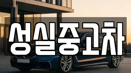 강원특별자치도 철원군 서면 중고차 전문 성실중고차