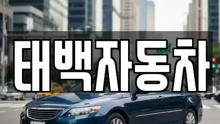 강원특별자치도 태백시 중고차 전문 태백자동차