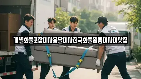 개별화물포장이사용달이사전국화물원룸이사이삿짐