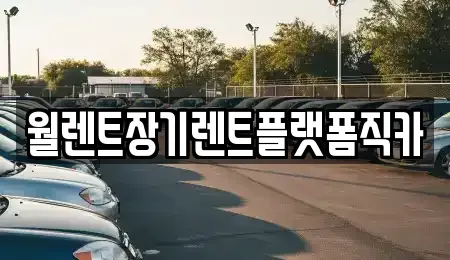 경기 부천시 오정구 내동 장기렌트카 전문 월렌트장기렌트플랫폼직카