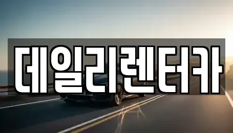 경기 성남시 분당구 판교동 단기렌트카 전문 데일리렌터카