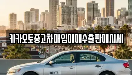 경기 양주시 장흥면 중고차매입 전문 카카오토중고차매입매매수출판매시세