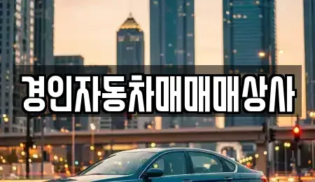 경기 용인시 처인구 마평동 중고차 전문 경인자동차매매매상사