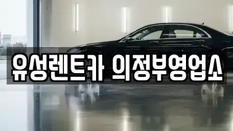 경기 의정부시 장암동 렌트카 전문 유성렌트카 의정부영업소