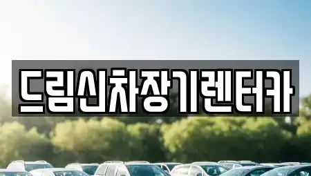 경기 의정부시 장암동 장기렌트카 전문 드림신차장기렌터카