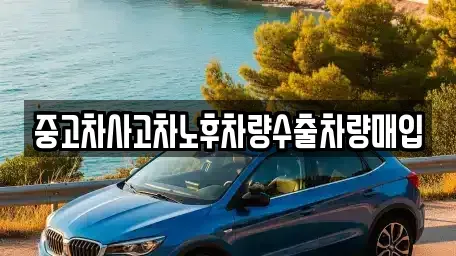 경기 포천시 소흘읍 중고차매입 전문 중고차사고차노후차량수출차량매입
