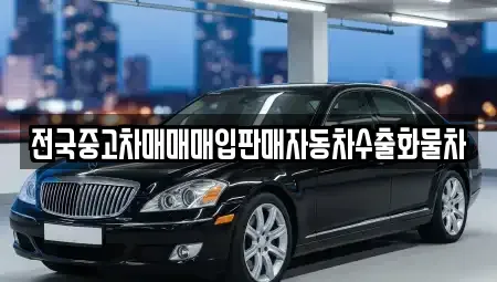 경기도 시흥시 물왕동 중고차 전문 전국중고차매매매입판매자동차수출화물차