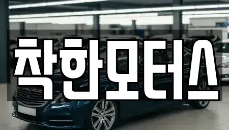 경기도 시흥시 장현동 중고차 전문 착한모터스