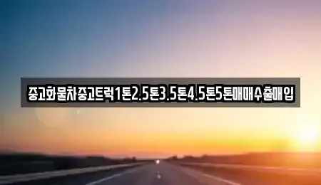 경기도 안성시 서운면 중고차 전문 중고화물차중고트럭1톤2.5톤3.5톤4.5톤5톤매매수출매입