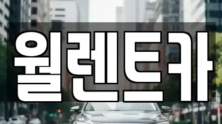 경기도 안성시 아양동 렌트카 전문 월렌트카