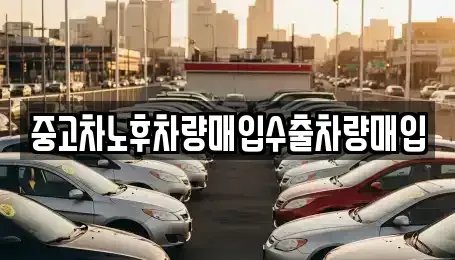 경기도 안성시 아양동 중고차매매 전문 중고차노후차량매입수출차량매입