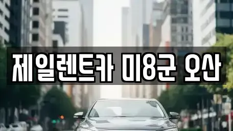 경기도 평택시 지산동 렌트카 전문 제일렌트카 미8군 오산