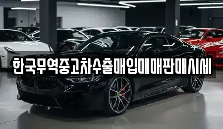 경기도 평택시 지산동 중고차매입 전문 한국무역중고차수출매입매매판매시세