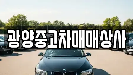 경남 진주시 초전동 중고차 전문 광양중고차매매상사