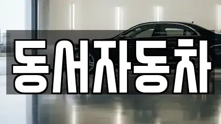 경북 상주시 무양동 중고차 전문 동서자동차