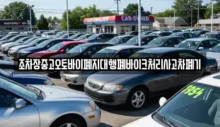 경상북도 봉화군 명호면 중고차 전문 조차장중고오토바이폐지대행폐바이크처리사고차폐기