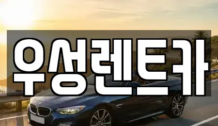 광주광역시 광산구 수완동 장기렌트카 전문 우성렌트카