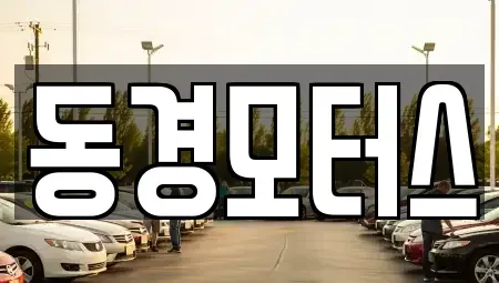 광주광역시 광산구 수완동 중고차 전문 동경모터스