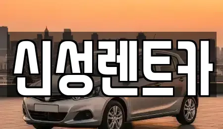 광주광역시 광산구 흑석동 렌트카 전문 신성렌트카