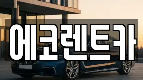 광주광역시 광산구 흑석동 렌트카 전문 에코렌트카