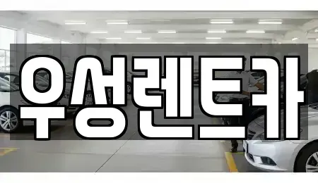 광주광역시 광산구 흑석동 장기렌트카 전문 우성렌트카