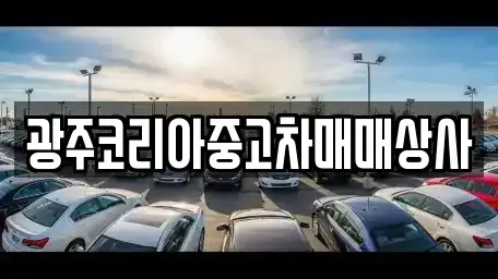 광주광역시 광산구 흑석동 중고차 전문 광주코리아중고차매매상사