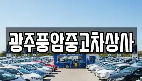 광주광역시 남구 신장동 중고차매매 전문 광주풍암중고차상사