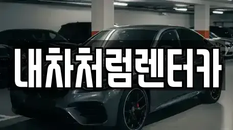 대구 북구 서변동 렌트카 전문 내차처럼렌터카