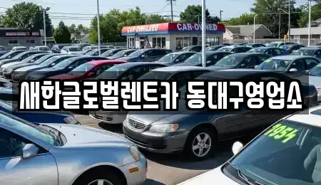 대구 수성구 가천동 렌트카 전문 새한글로벌렌트카 동대구영업소