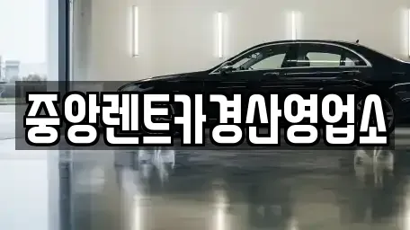 대구 수성구 가천동 렌트카 전문 중앙렌트카경산영업소