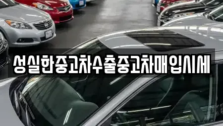 대전 동구 가양동 중고차 전문 성실한중고차수출중고차매입시세