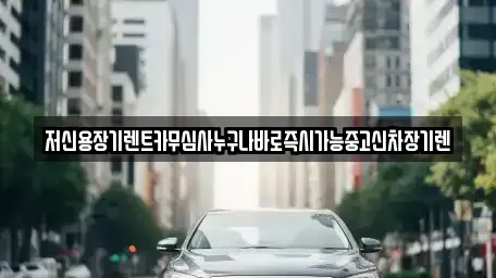 대전 유성구 하기동 장기렌트카 전문 저신용장기렌트카무심사누구나바로즉시가능중고신차장기렌