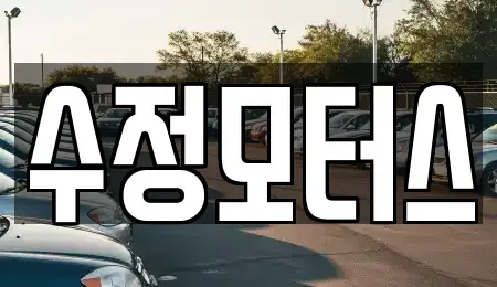 대전광역시 중구 금동 중고차매매 전문 수정모터스