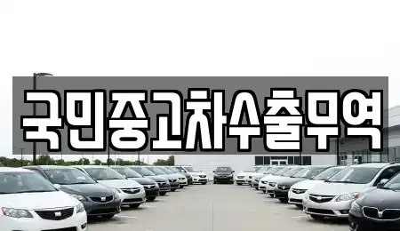 대전광역시 중구 정생동 중고차 전문 국민중고차수출무역
