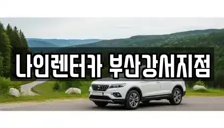 부산 강서구 명지동 렌트카 전문 나인렌터카 부산강서지점