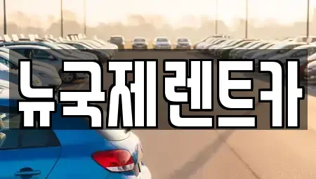부산 금정구 단기렌트카 전문 뉴국제렌트카