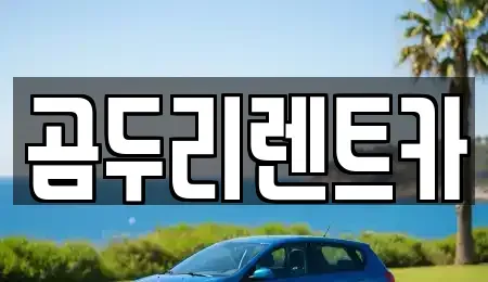 부산 금정구 렌트카 전문 곰두리렌트카