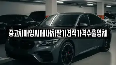 부산 남구 대연동 중고차매입 전문 중고차매입시세내차팔기견적가격수출업체