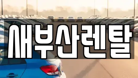 부산 동래구 온천동 렌트카 전문 새부산렌탈